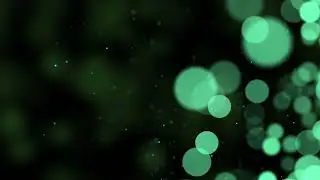 Grean Particles Loop Motion Graphics Background, No Copyright Video, Green Screen,  Copyright Free
