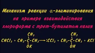 Механизм а-E (альфа-Элиминирование); свойства синглетного и триплетного дихлоркарбена