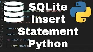 How to Use Insert Statements for SQLite in Python - Python SQLite Tutorial