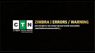 Zimbra Error/Warning : not set gid or not owner group world executable