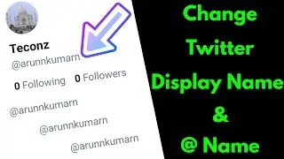 How to Change Twitter Display name and @ name(username) on Pc & Mobile