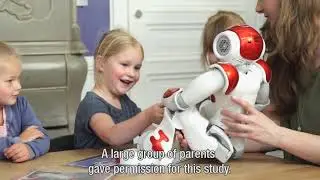 Social robot helps teaching toddlers a second language