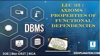 lec 35 : AXIOMS / PROPERTIES OF FUNCTIONAL DEPENDENCIES