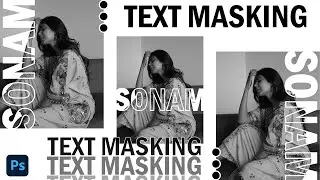 Text masking in Photoshop : Typography