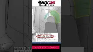 Mastercam  Vector Selection - MQT