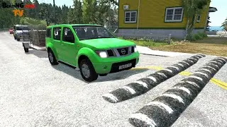 Cars vs Weird Speed Bumps #1 - BeamNG DRIVE