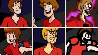 Friday Night Funkin' - Thunderstorm but everytime it's Red Shaggy turn a Different Skin Mod is used