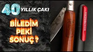 FOUND MY 40 YEARS OLD  KNIFE AND SHARPEN İT RESULT ?