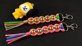 Super Easy Paracord Lanyard Keychain | How to Make a Paracord Key Chain Handmade DIY Tutorial #58