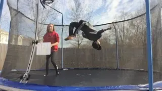 HOW TO: do a standing backflip on the trampoline