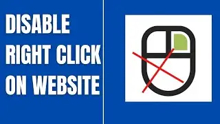 how to disable right click on website