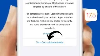 How to Enable Lockdown Mode iPhone | How to Turn On Lockdown Mode iPhone