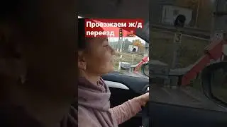 Жена и железнодорожный переезд... 😱)