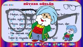 1.Sınıf Dakika Tutarak Okuma Metni -12 / Rüyada Gözlük / Hızlı Okuma Videosu / 39 Kelime //