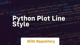 python plot line style