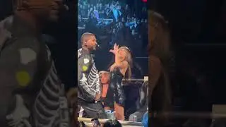 Usher sings with Doja Cat on her birthday in Las Vegas