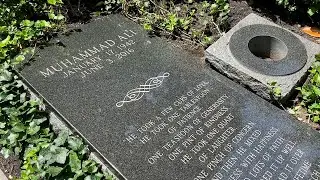 The Grave of Muhammad Ali & Colonel Sanders at Cave Hill Cemetery in Louisville, Kentucky