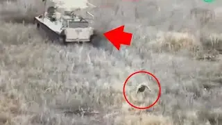 Massive Explosion As Kamikaze MT-LB AFV Hits Mine