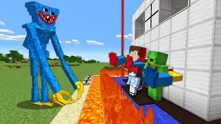 Huggy Wuggy VS Security House - Minecraft