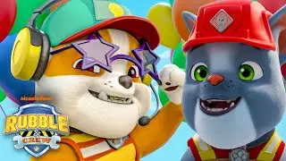 Rubble Has a Surprise Dinosaur Birthday Party For Charger! 🎉 | Rubble & Crew