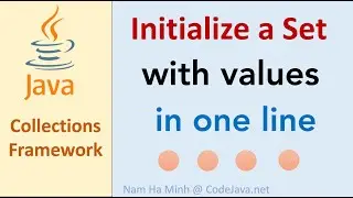 Java Initialize Set with Values in One Line