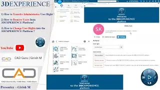 How to Transfer Default Administrator User Right |Remove Users from 3DEXPERIENCE Platform