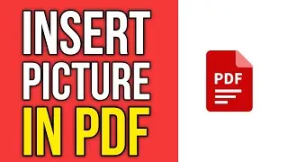 How To Insert Picture in PDF File