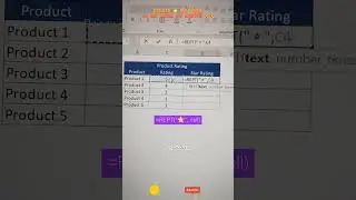 How to create star rating in excel 