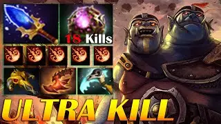 Cancer Mid [Ogre Magi] Aghs Scepter + Octarine Core Item Build Brutal 2x Fireblast Ability Dota2
