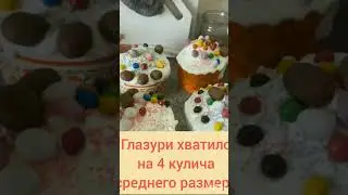 Глазурь для кулича густая и не липнет/ как сделать глазурь дома/ Рецепт глазури без яиц