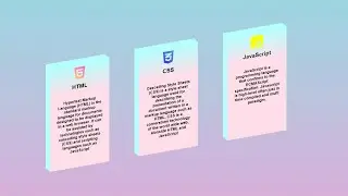 CSS 3D Card Hover Effects | HTML & CSS Only