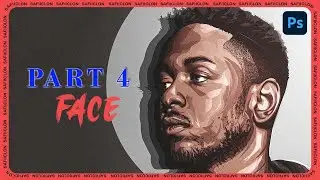 [ Photoshop Tutorial ] KENDRICK LAMAR - VEXEL ART [ PART 4 - FACE ]