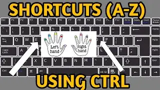 Ctrl A to Z shortcut keys l CTRL shortcut keys l Shortcut Keys of Computer l All in One For You