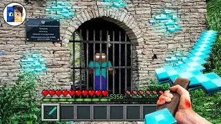 Minecraft in Real Life POV - HEROBRINE PRISON in Realistic Minecraft 創世神第一人稱真人版