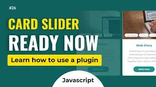 Part 3 | How to Create Cards Slider Using HTML CSS & JavaScript | Swiper JS | Web Diary