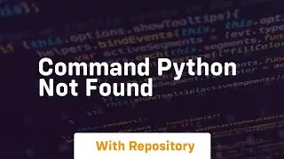 command python not found