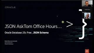 JSON Schema in Oracle Database 23c