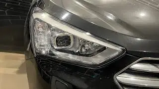 Hyundai Santa Fe 3 - замена линз, диодные Expression Drive