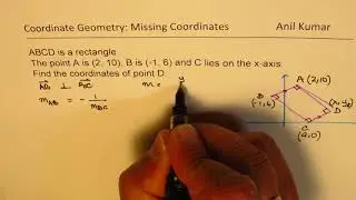 Given Two Points of a Rectangle Find Third and Fourth Points Coordinate Geometry Test