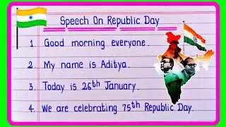 Republic Day Speech In English 2024 | Speech On Republic Day | 26 January Speech