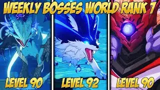 AR 50 World Rank 7 All Weekly Bosses! Genshin Impact