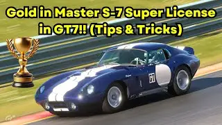 Gold in Gran Turismo 7’s Master S-7 Super License (Daytona Coupe Time Attack)