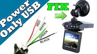 Modify a USB wire to Power a DASHCAM - No PC Mode Tutorial Guide