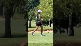 Golfer golfing