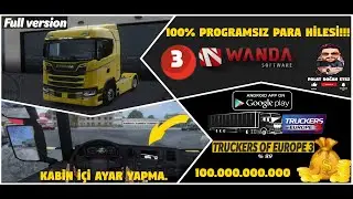 TRUCKERS OF EUROPE 3 PROGRAMSIZ SINIRSIZ PARA KASMA HİLESİZ! TAMAMEN HİLESİZ AYAR SCANİA S 3.BÖLÜM.