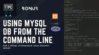 How to run MySQL Database from the Command Line (COOL TRICK) | PHP Attendance CRUD #7 Bonus