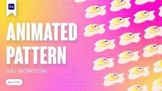 ANIMATED LOOPED PATTERN IN AFTER EFFECTS. FULL WORKFLOW