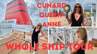 CUNARD QUEEN ANNE NEW CRUISE SHIP - FIRST LOOK & TOUR OF WHOLE SHIP