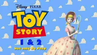 Toy Story 1 & 2, but only Bo Peep (1995-99)