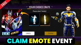 FREE Emote Event Free Fire Today | Claim Emote Event | Free Fire India Official